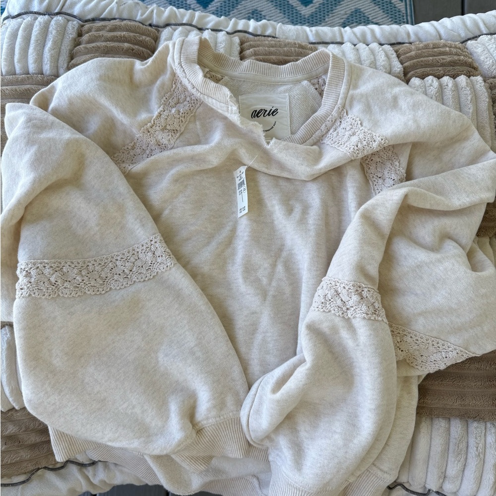 Aerie Soft Cream Sweatshirt
